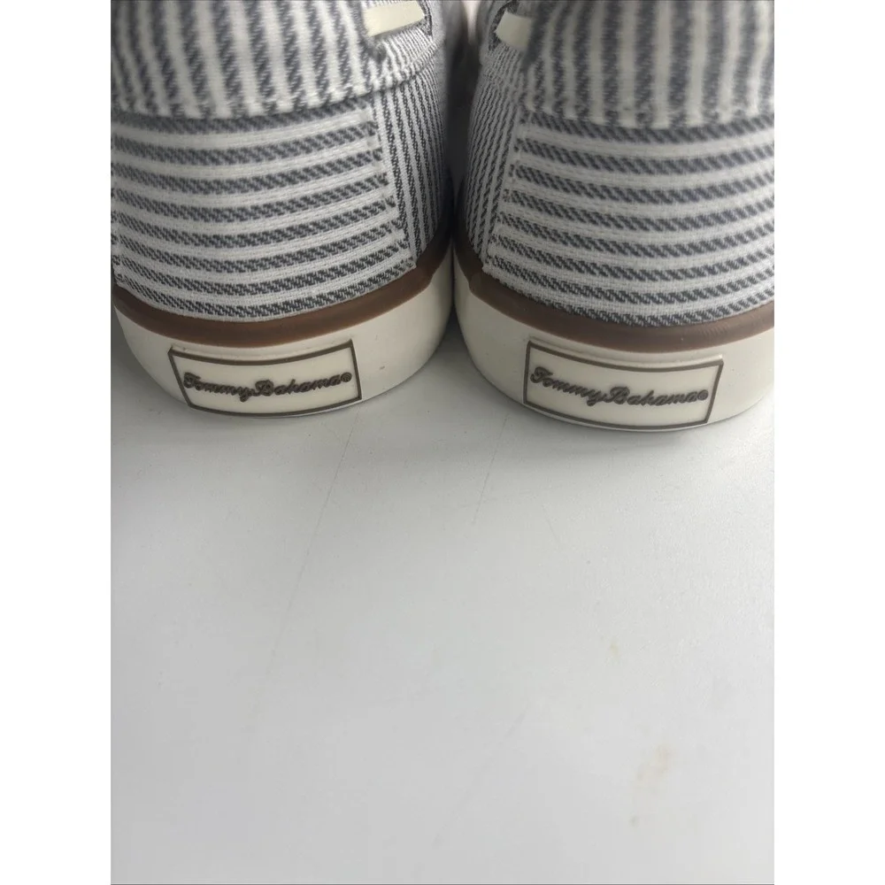 NEW‎ Tommy Bahama Sailor Nautical Stripe Topsider Shoes Women's 9.5  Canvas